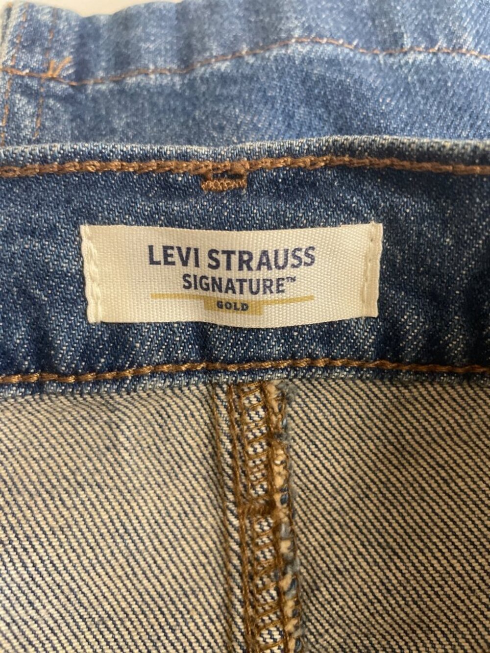 Levi Strauss Signature Denim Maxi Skirt Women’s 6 W28 Mid Rise Comfort Stretch - Picture 8 of 12